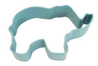 Picture of ELEPHANT POLY-RESIN COATED COOKIE CUTTER BLUE 8.9CM
